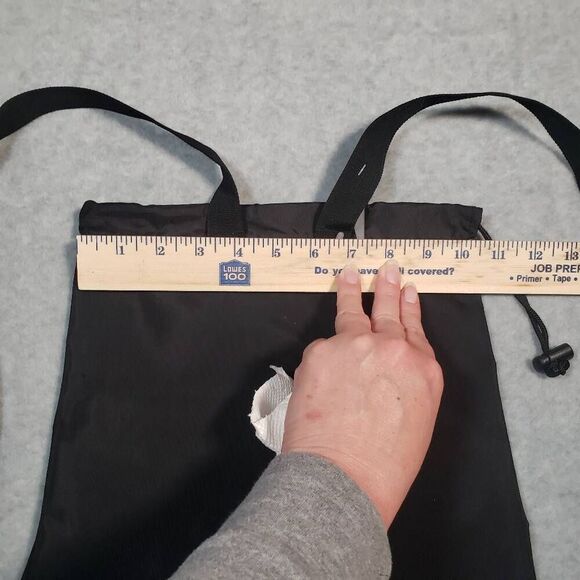 Disneyland Resorts Mickey Mouse Logo Sling Bag Metallic Silver Heavy Duty Nylon - Picture 9 of 9